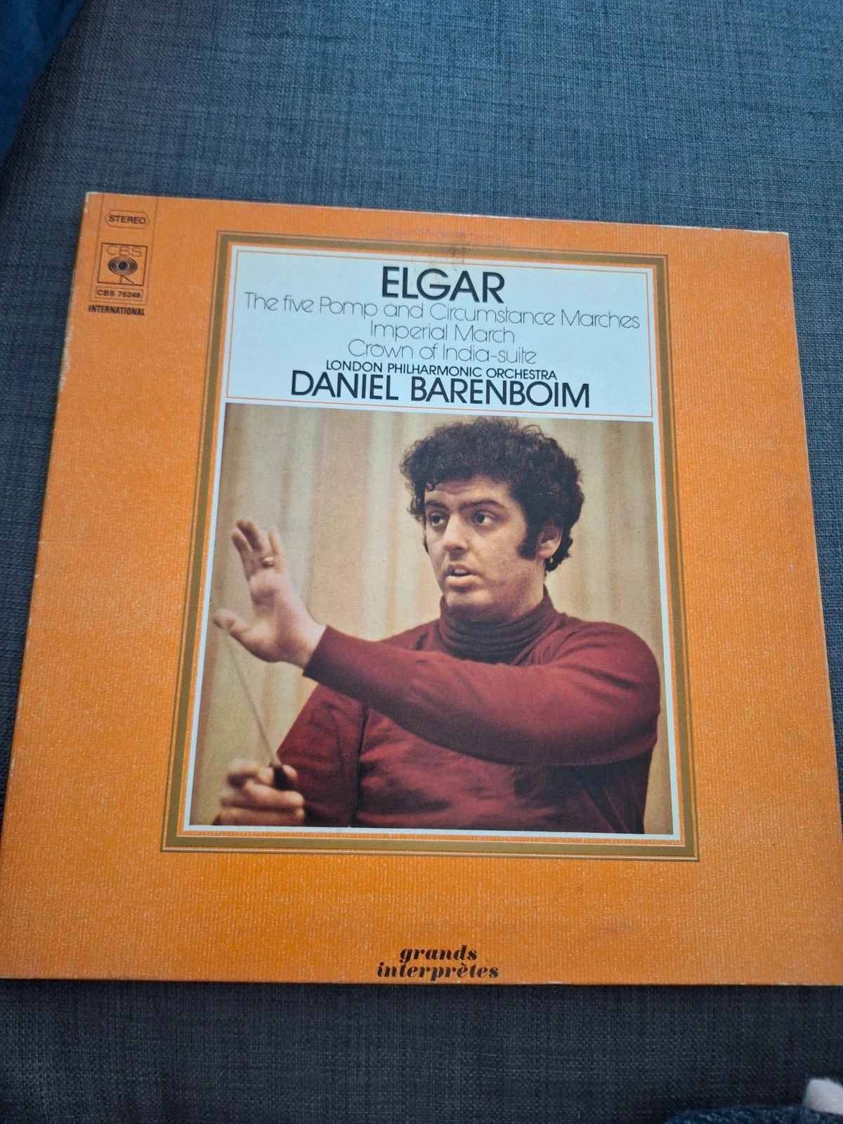 Vinyle 33T Elgar Daniel Barenboim Pomp And Circumstance CBS 1974 Gatefold